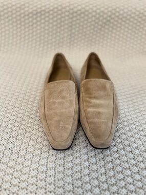 Size 6 The Row Beige Suede Women's Loafers